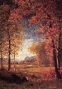 Albert Bierstadt Autumn in America, Oneida County, New York oil painting artist